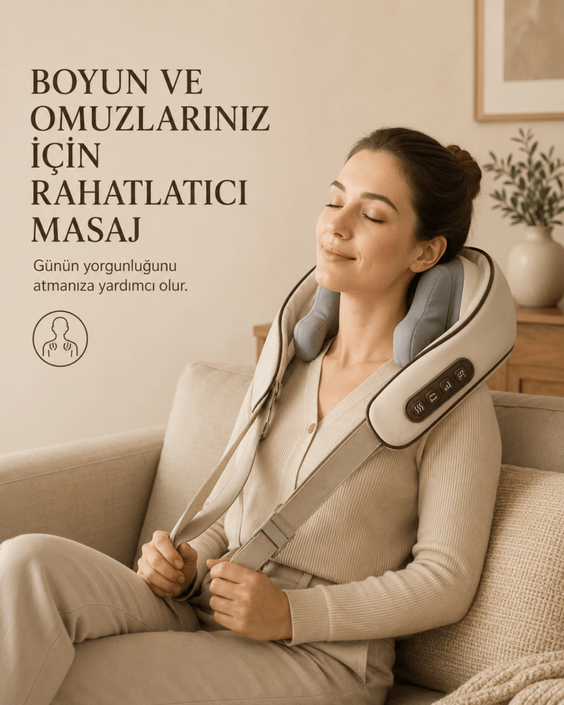 Elunsia Şarjlı Isıtmalı Boyun ve Vücut Masaj Aleti